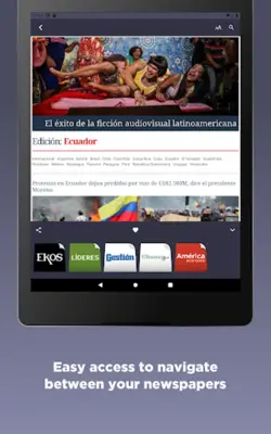 Ecuadorian Newspapers android App screenshot 1